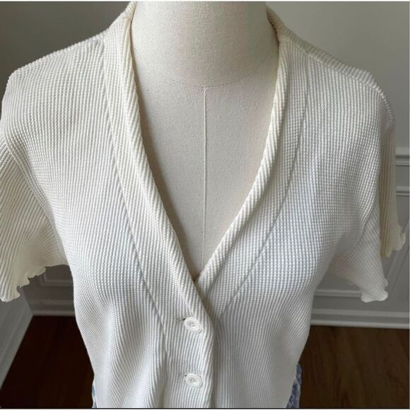 Vintage 80s 90s Barbara Lesser Maxi Dress Cottagecore Thermal Seersucker Cabinco - Picture 7 of 11